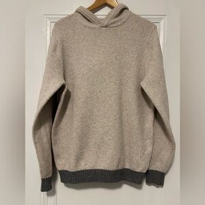 Goodfellow & Co Tan and Dark Gray Hooded Sweater